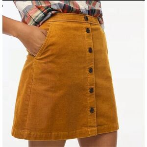 Noisy May Mini Skirt A-Line Womens Size M Corduroy Button Front Autumn Retro